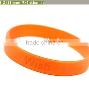 Custom Logo Cheap Silicone Thin Silicone Bracelet thumbnail-3