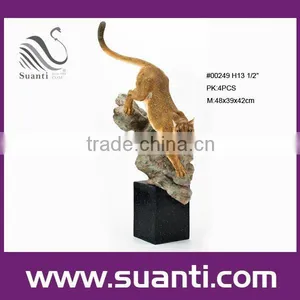 Hunting Bobcats Polyresin Statue thumbnail-1