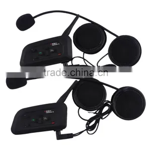 Reference Full Duplex Headset Bluetooth Walkie Talkie 1200m 4 Riders Waterproof bt Interphone for Motorcycle Helmet thumbnail-4