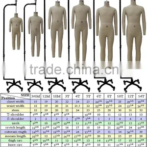 Kids Full Body Tailoring Mannequin for Clothes Fitting thumbnail-1