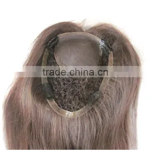 Factory Price Human Virgin Hair Fish Net Toupee thumbnail-3