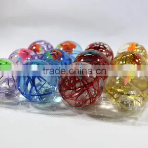 55mm Lucency Fish Crystal Led Flashing Light Bouncy Ball Baby Kids Toys Water Ball thumbnail-2