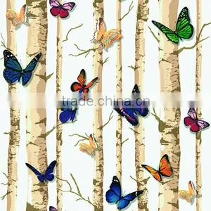 2016 Beautiful Butterfly Design Wallpaper for Home Decoration of Korea Style thumbnail-5