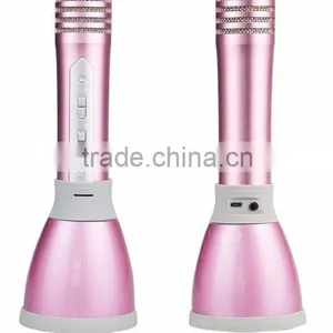 Bluetooth Speaker Portable Wireless Karaoke Microphone Handheld Condenser Microphone With Speaker thumbnail-1