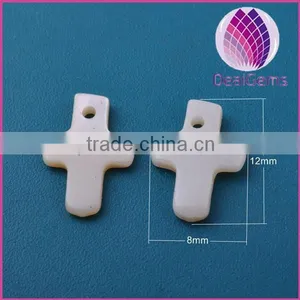 Nature Shell Plated Cross Charm thumbnail-1