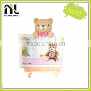China Manufacturer Plush Teddy Bear Photo Frame thumbnail-1