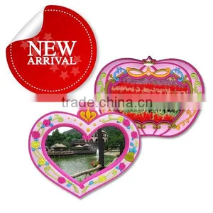 Wholesale Custom Soft Pvc Double Heart Theme Love Photo Frame thumbnail-1
