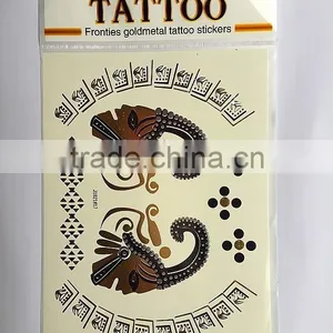 Hot Sale Gold and Silver Custom Metallic Temporary Tattoos China thumbnail-2