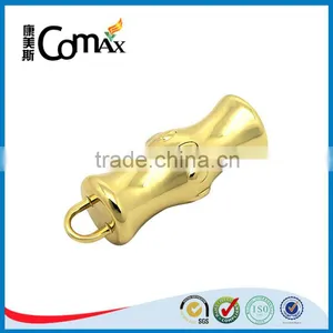 New Gourd Shape Metal Shiny Gold Zipper Puller Design thumbnail-1