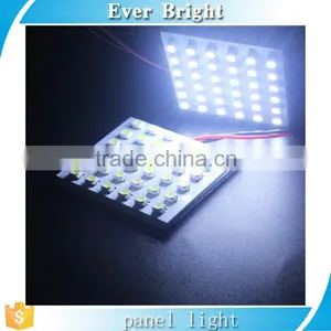 LED Dome Panel Lamp T10 + Festoon Adapters 1210 3528 36SMD Car Interior LED Panel Lights 12V DC thumbnail-4