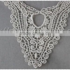 2016 New Embroidered Designs Collar, Machine Made Lace Collars, off White Cotton Lace Collar thumbnail-4