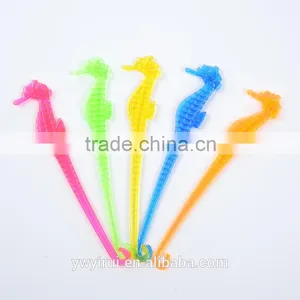Disposable Plastic Seahorse Coffee Stirrers New Design thumbnail-2