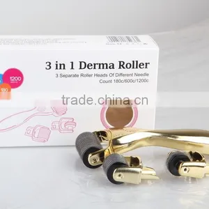 New Arrival NL301 ! 180/600/1200 Micro Needle Derma Roller,3 in 1 Derma Roller,high Quality 3 in 1 Derma Roller thumbnail-5