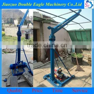 Small Lifing Tools Small Electric Crane/ 360 Degree Single Pipe Portable Mini Building Crane thumbnail-1