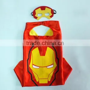 Holloween Superhero Costume Super Hero Cape and Wristband Dress up for Kids thumbnail-2