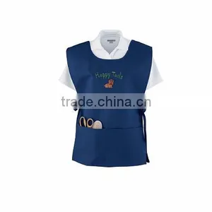Vest For Supermarket Clerk Work Uniform Vests With Pockets & Front Button thumbnail-5
