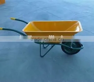 High Quality Polypropylene Wheelbarrow With Pneumatic Rubber Wheel 14''*4'' thumbnail-1