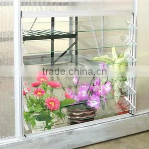Best Seller Aluminium Adjustable Automatic Side/Back Wall Louver Window for Greenhouse Ventilation HX-L166 thumbnail-1