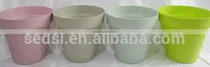 2016 Allibaba Com Boat New Virgin pp Plastic Garden Decoration Round Flower Pots thumbnail-3