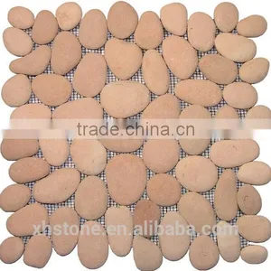 Beautiful Pebble Tile Stripe River Stone Tiles For Shower Floor thumbnail-5