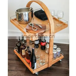 Wooden Rolling Beer Carrier thumbnail-1