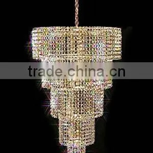 Hanging Crystal Chandelier, Modern Pendant Light thumbnail-3