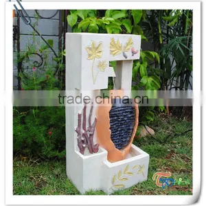 Popular Resin Square Indoor Modern Wall Fountain thumbnail-1