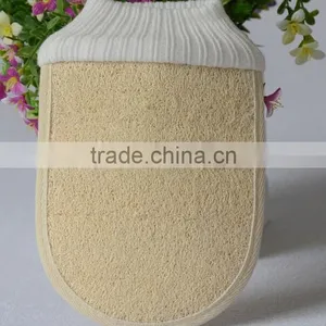 Cy296 Natural Loofah Bath Sponge Gloves Pouf Shower Body Scrubber thumbnail-1