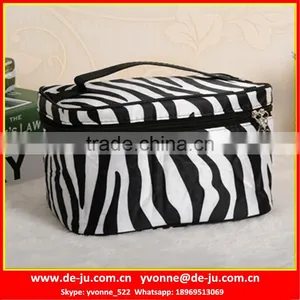 Zebra Stripe Cosmetic Makeup Bag thumbnail-1