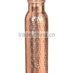 Good Health Copper Hammered Bottle | Copper Water Bottle 900 ml thumbnail-1
