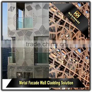 Laser Cutting Aluminium Decorative Exterior Metal Wall Panels for Building thumbnail-1