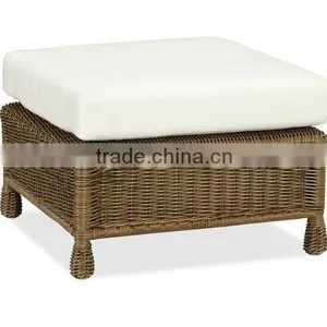 2017 Trade Assurance New Summer Arrival Outdoor Synthetic Round Rattan Handmade Footstool Furniture thumbnail-1