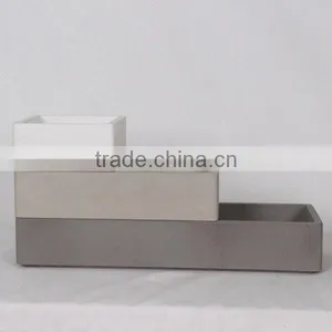 Hot New Product Home Decor Unique Cosmetic Container and China Supplier Concrete Eco Friendly Cosmetic Containers thumbnail-3