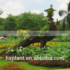Small Sculpture Aritificial Green Sculpture Plastic Fake Plant Artificial Sculpture Artificial Plastic Statue thumbnail-4