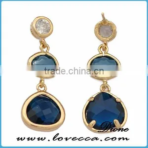 Hot Sell In USA Fashion Dangling Birth Stone Earrings thumbnail-3