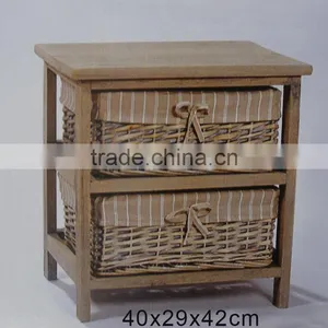 Best-selling Wholesale Price Old Style Retro Wicker Storage Cabinet thumbnail-1