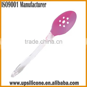 Non-stick Silicone Slotted Spoon With Nylon /plastic/stainless Steel Handle thumbnail-3