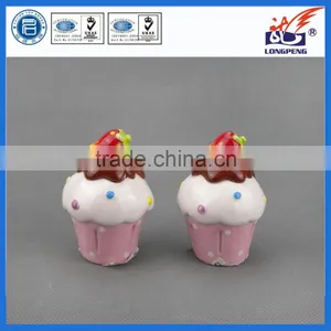 Custom Made Ceramic Ice Cream and Cake Shaped Salt & Pepper Shakers Set thumbnail-1
