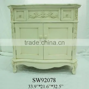 White Wooden Cabinet thumbnail-1