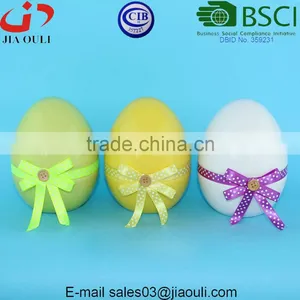 Easter Decorations Ceramic Spring Eggs With Ribbon Bowknot thumbnail-1
