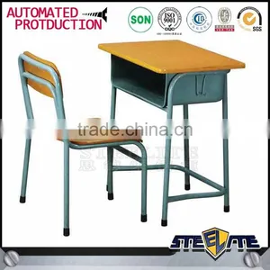 School Furniture Used High School Classroom Single Set Desk and Chair thumbnail-3