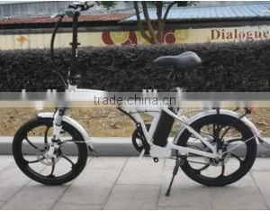 CE 36V 250W Foldable Electric Folding Bike One-piece Aluminum Alloy Wheel thumbnail-2