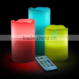 Multi Color Real Wax Led Candle Wireless Remote Control Flameless Candles Make Color Changing thumbnail-2