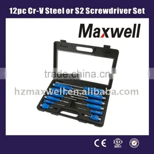12pc Cr-V Steel or S2 Screwdriver Set thumbnail-1