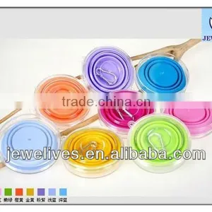 Smallest Collapsible Mug Silicone Cup With Lid Travelling Cup thumbnail-1