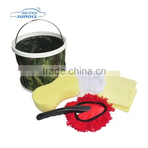 6 Pcs Car Cleaning Kit With Bucket , Car Washing Bag thumbnail-1