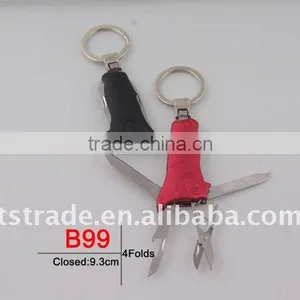 2014 New Mini Gifts Promotion Kinfe Popular Keychain Tool Oxide Keychain Knife Mini Aluminium Oxide B99 thumbnail-1