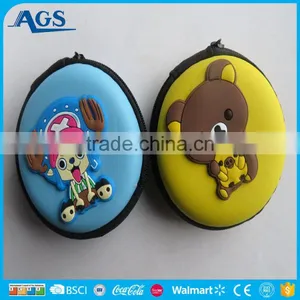 Funny Smiling Face Yellow Round Coin Purse thumbnail-4