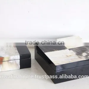Square Horn Lacquer Box thumbnail-1