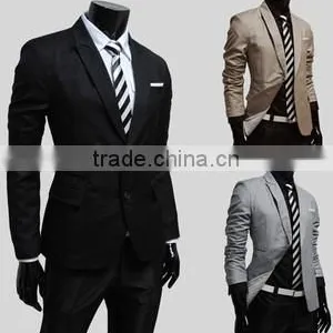 Man Casual Suit Wool and Polyester Fabric thumbnail-1